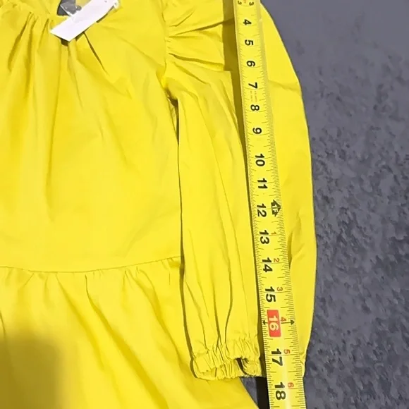 New York & Company Yellow Puff Sleeve Sundress - Picture 11 of 15